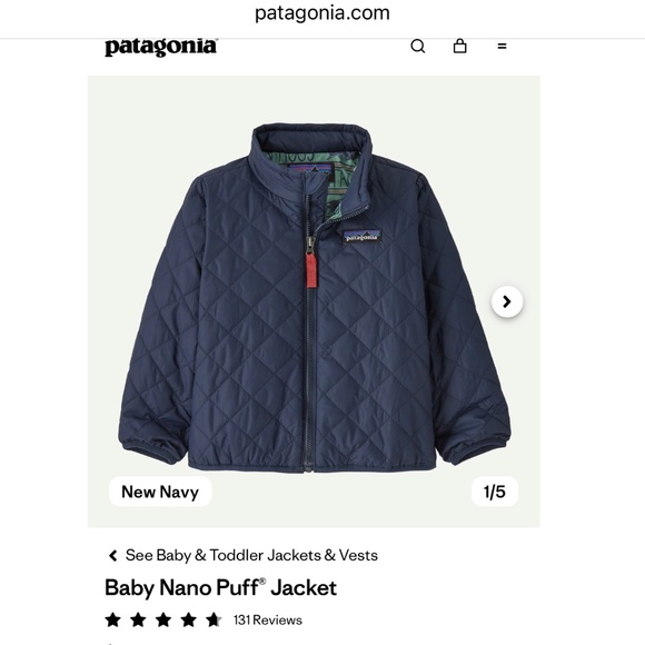 Patagonia - 2T BABY INFANT Nano Puff Jacket - Picture 1 of 4